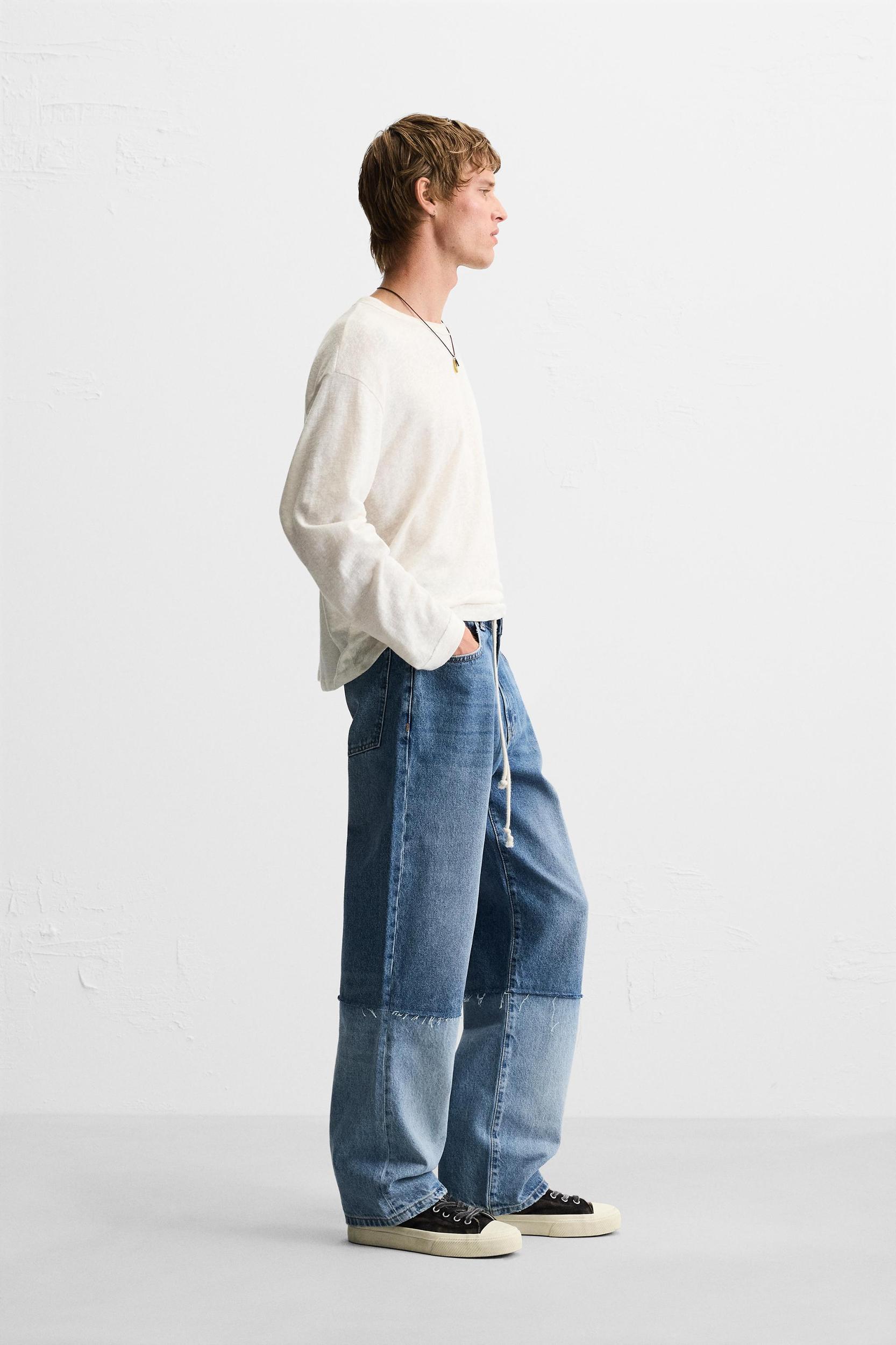 PATCHWORK RELAXED FIT JEANS Product Image