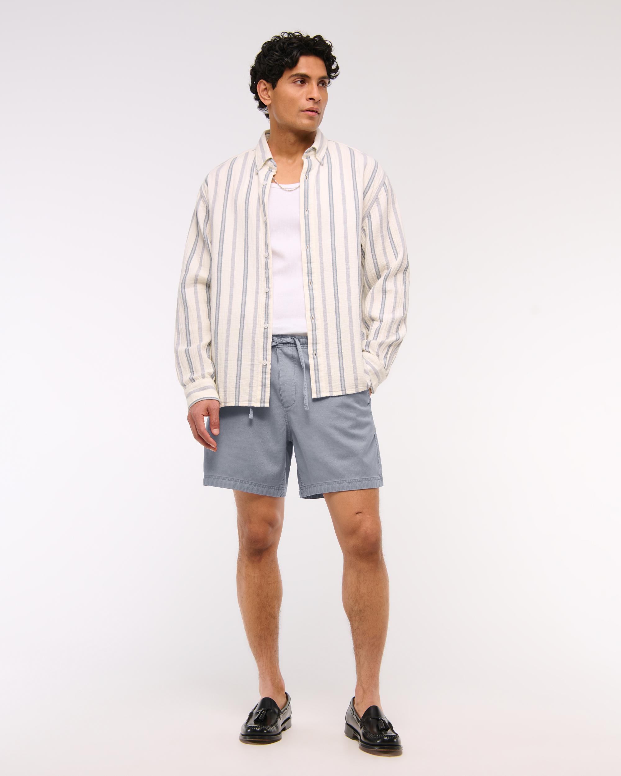 Cotton-Blend Pull-On Short Product Image