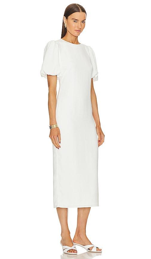 L'ACADEMIE Laissa Midi Dress In White Product Image