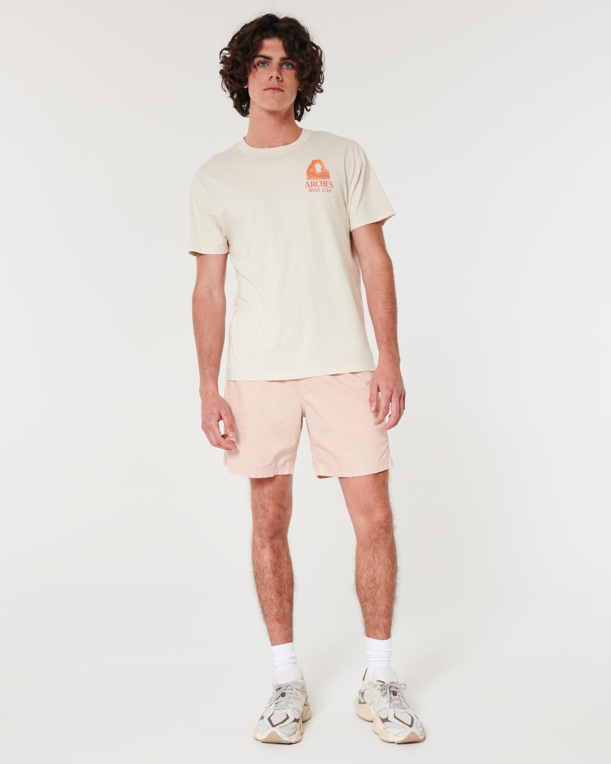 Twill Pull-On Shorts 7" Product Image