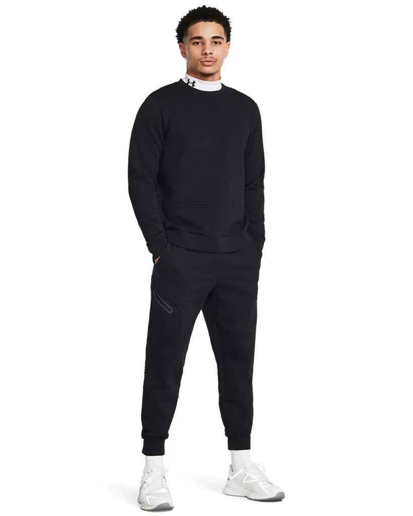 Men's UA Unstoppable Fleece Grid Crew Product Image