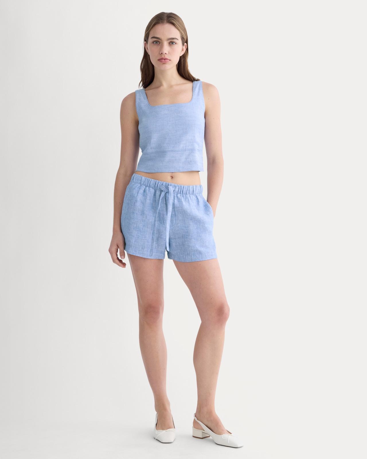 Womens Drawstring Boxer Short in Linen by Everlane Product Image