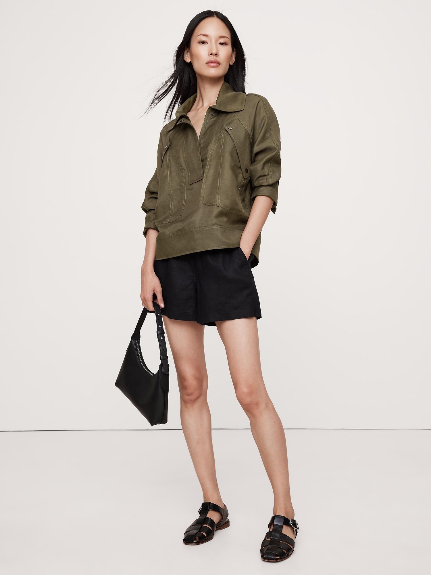 Oversized Viscose-Linen Popover Product Image