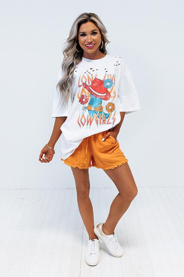 Long Live Oversized Distressed Tee Product Image