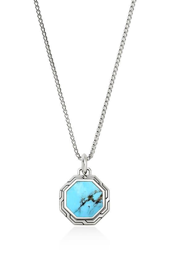 JOHN HARDY Octagon Pendant Necklace In Turquoise Product Image