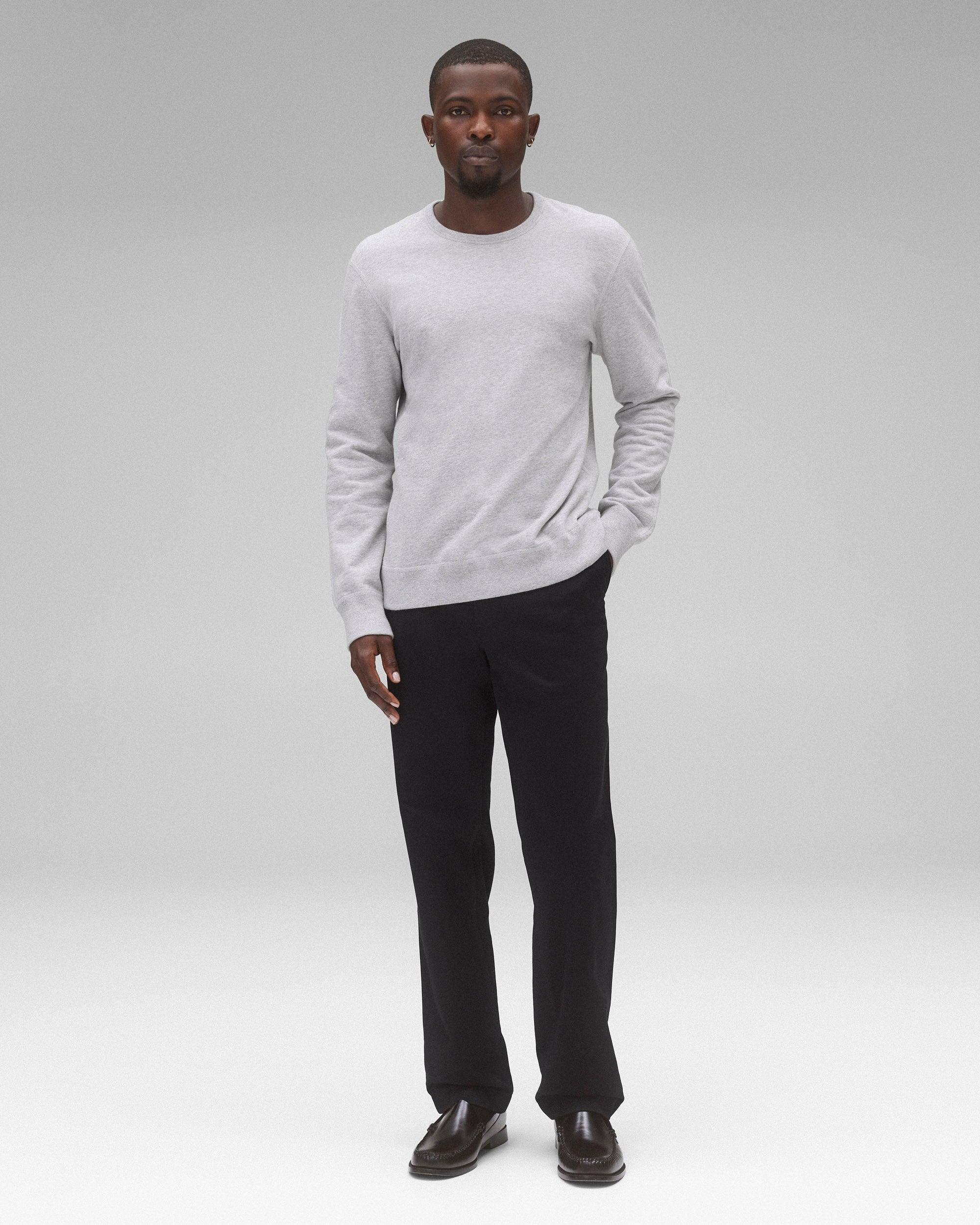 Midweight Terry Slim Crewneck - Vault Male Product Image