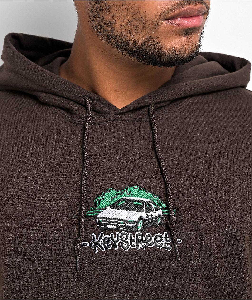 Key Street Scenic Drive Brown Hoodie Product Image