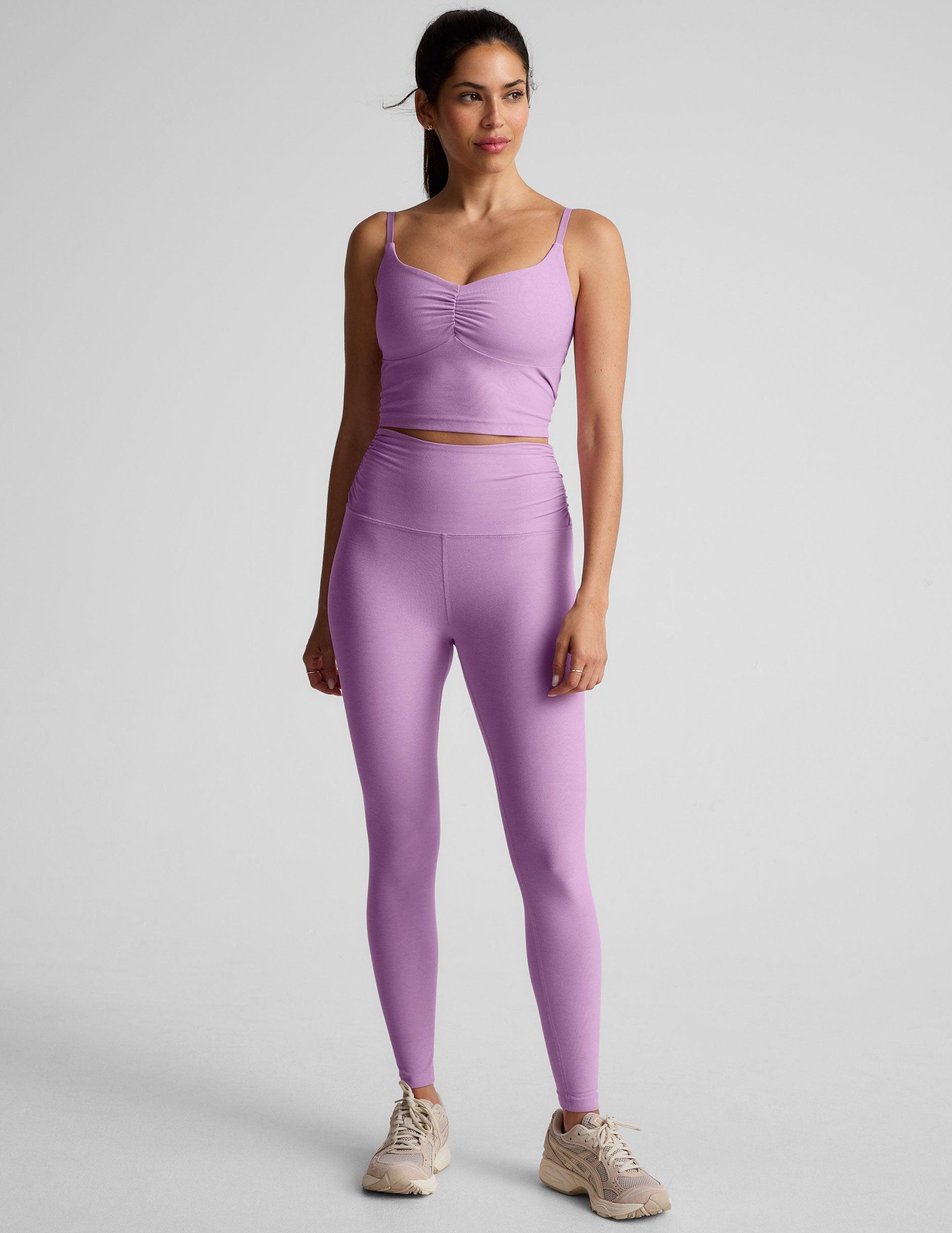 Spacedye Raise The Barre Shirred Cropped Tank Product Image