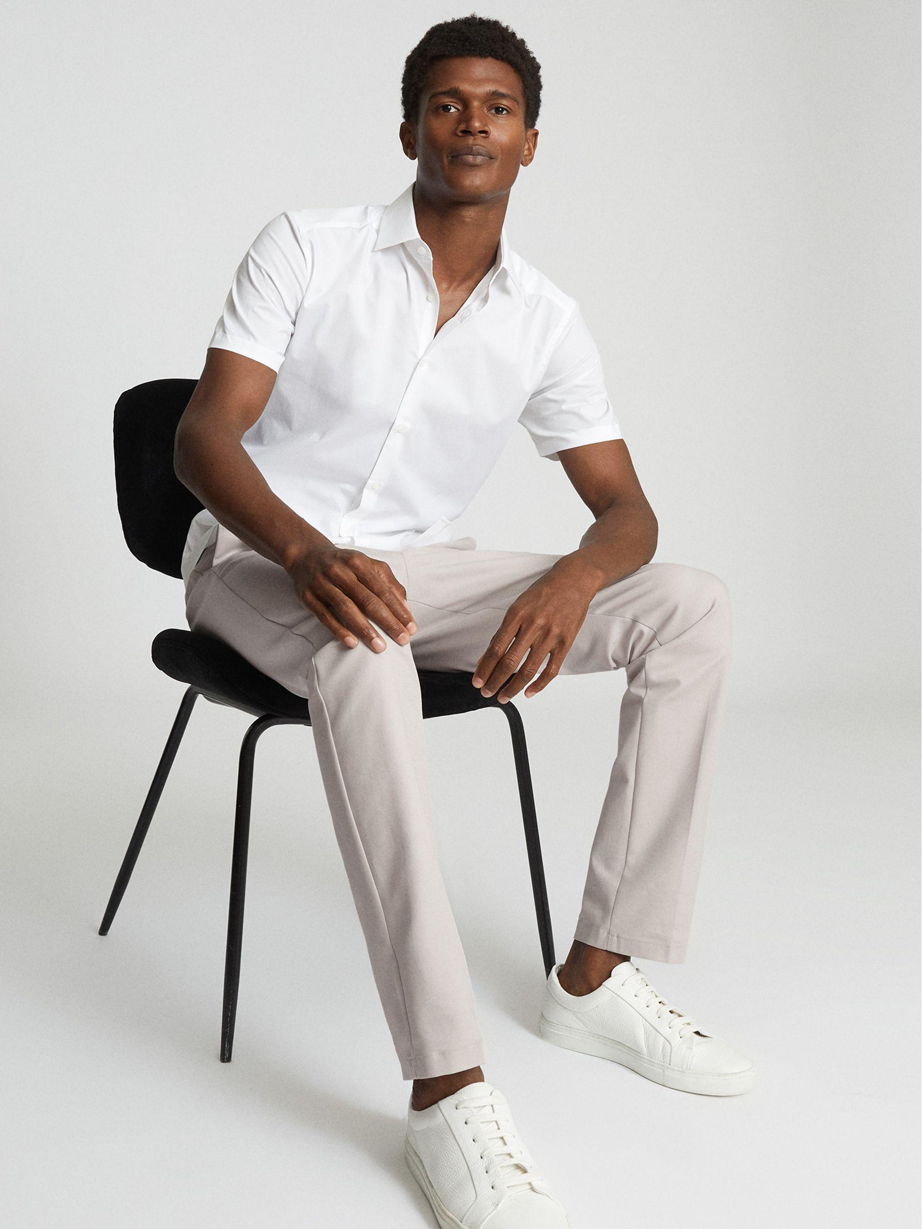 Slim Fit Chinos in Stone Product Image