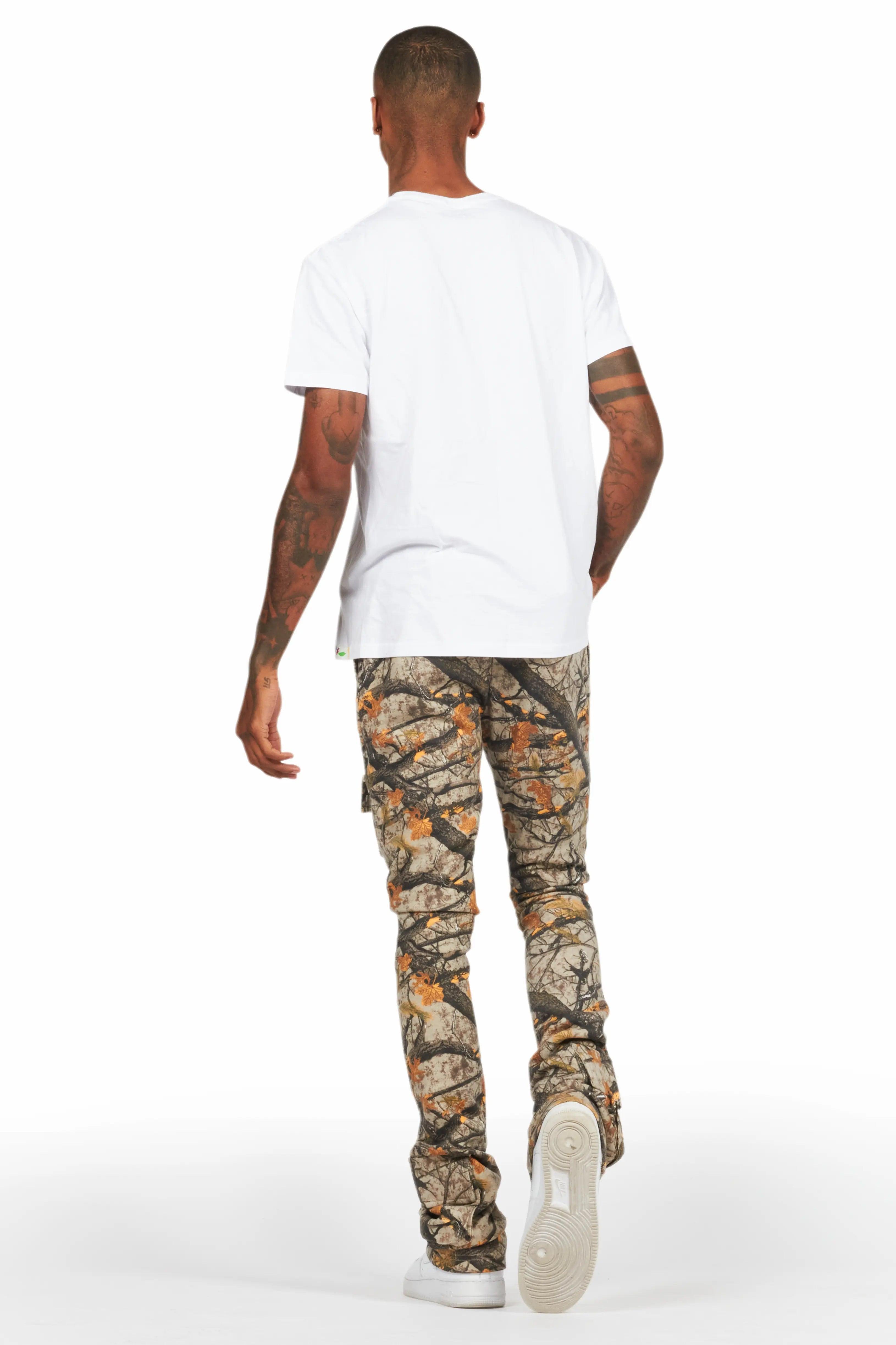 Connor Tree Camo Stacked Flare Track Pant Male Product Image