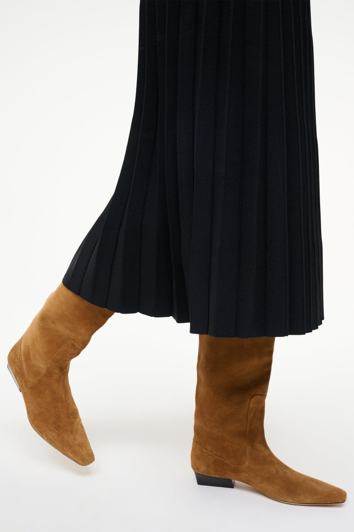 WALLY FLAT BOOT | TAN SUEDE Product Image
