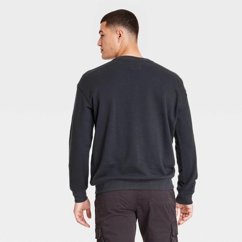 Mens French Terry Pullover Sweatshirt - Goodfellow & Co Charcoal XXL Product Image