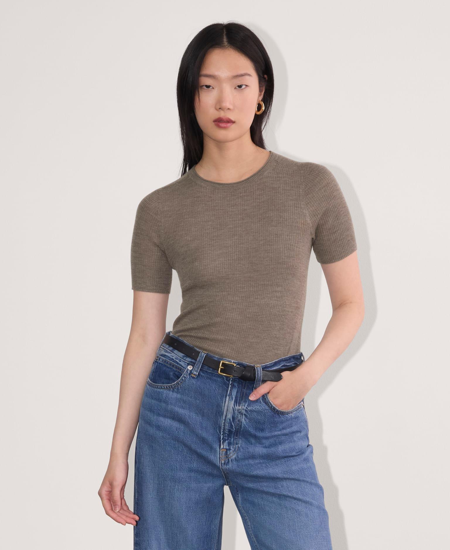 Womens Sweater T-Shirt in Ultrasoft Merino by Everlane Product Image