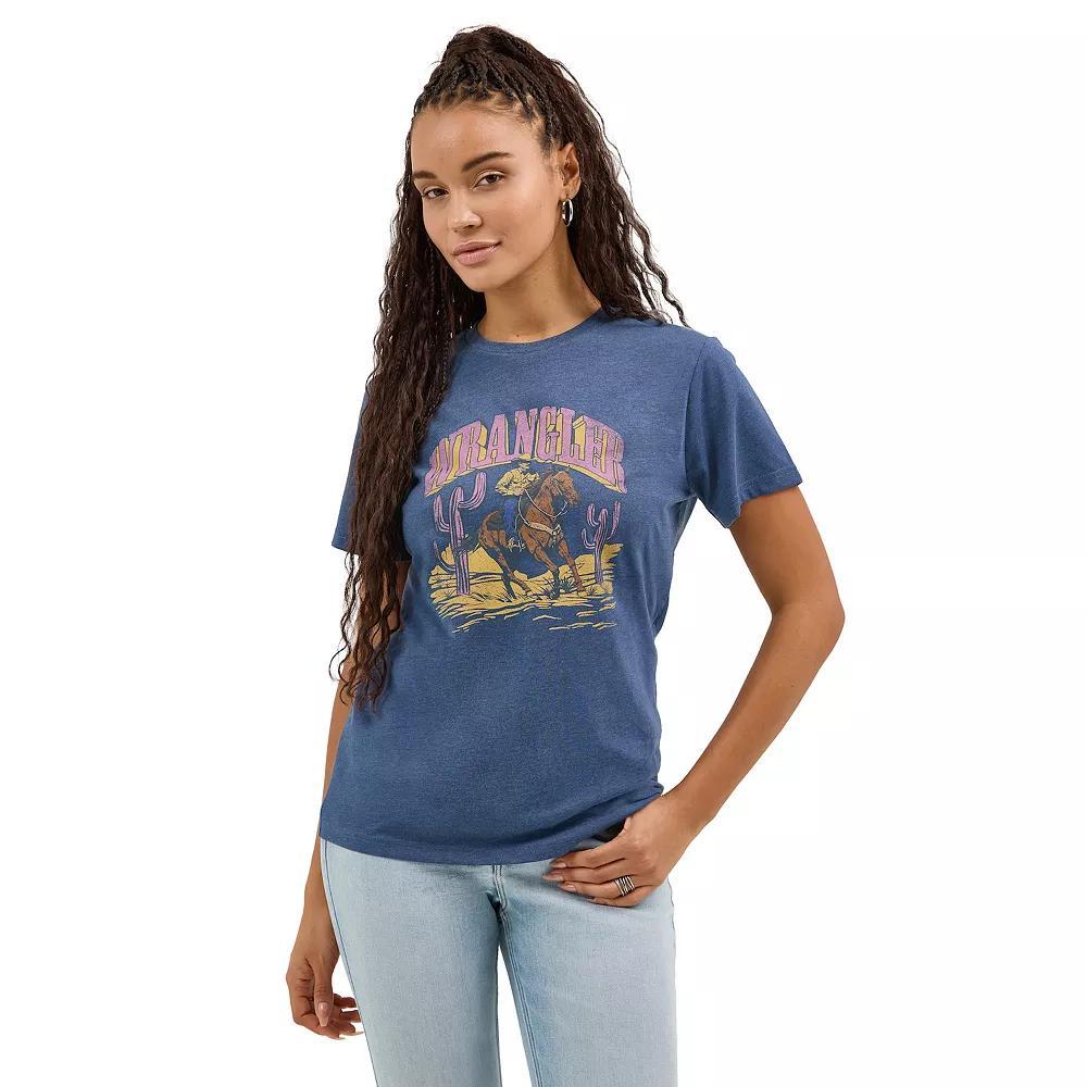 Women's Wrangler Graphic Tee, Size: XL, Cowboy Blue Product Image
