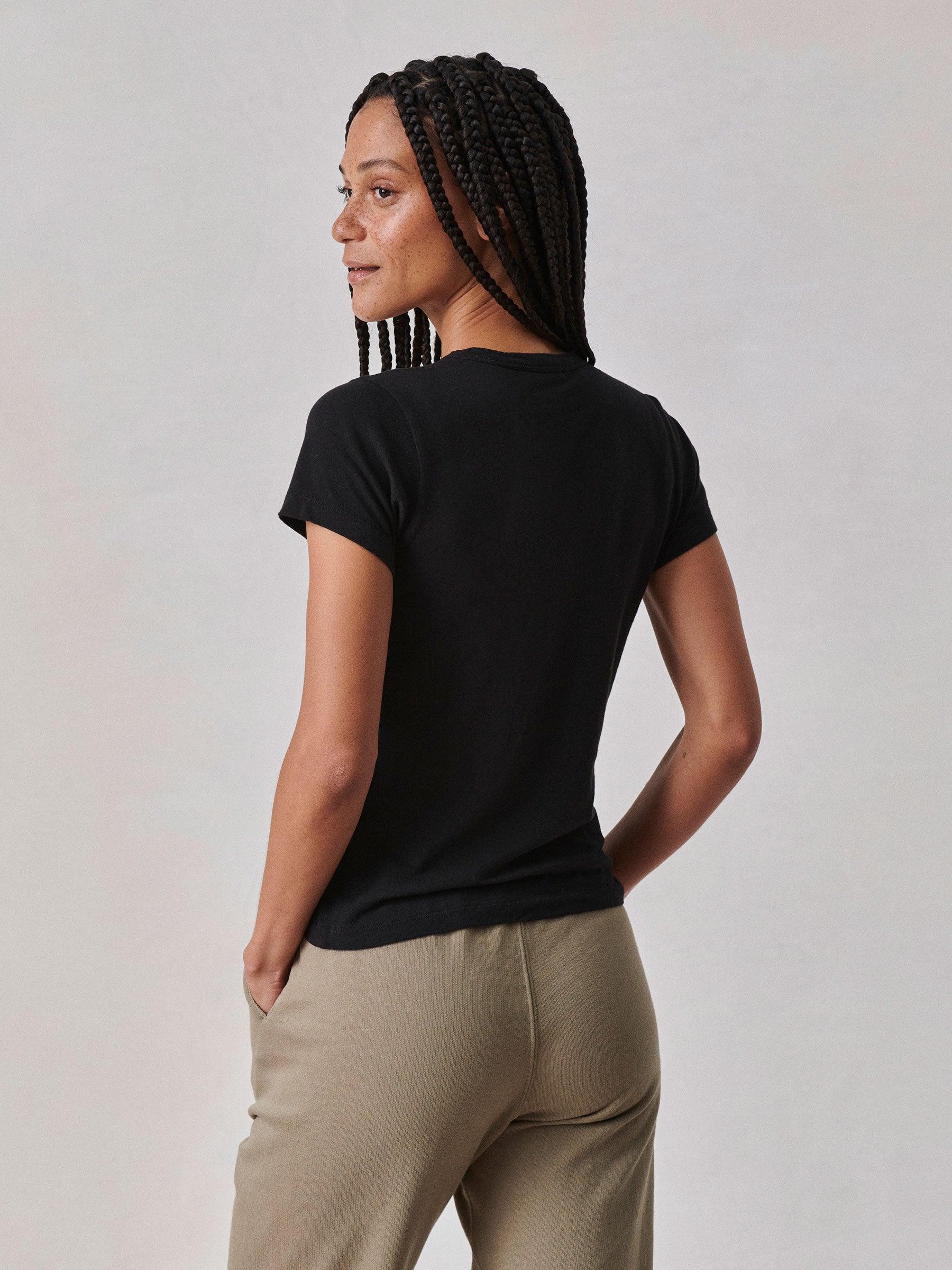 Black Cloud Jersey Slim Crew Product Image