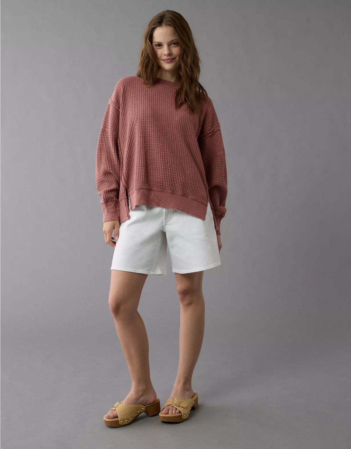 AE Big Hug Waffle Sweatshirt Product Image