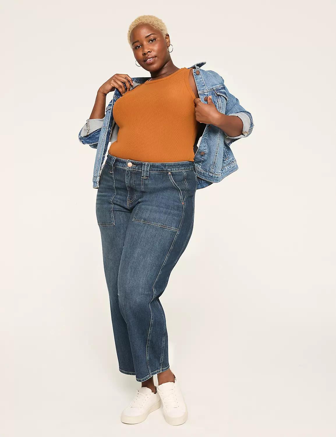 High-Neck Rib Tank Product Image