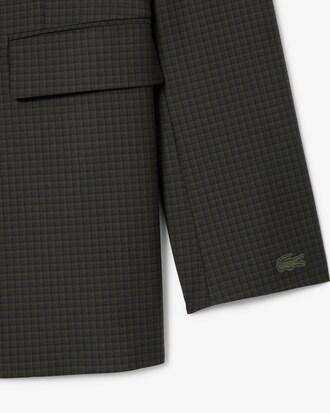 Wool Blend Checked Blazer Product Image