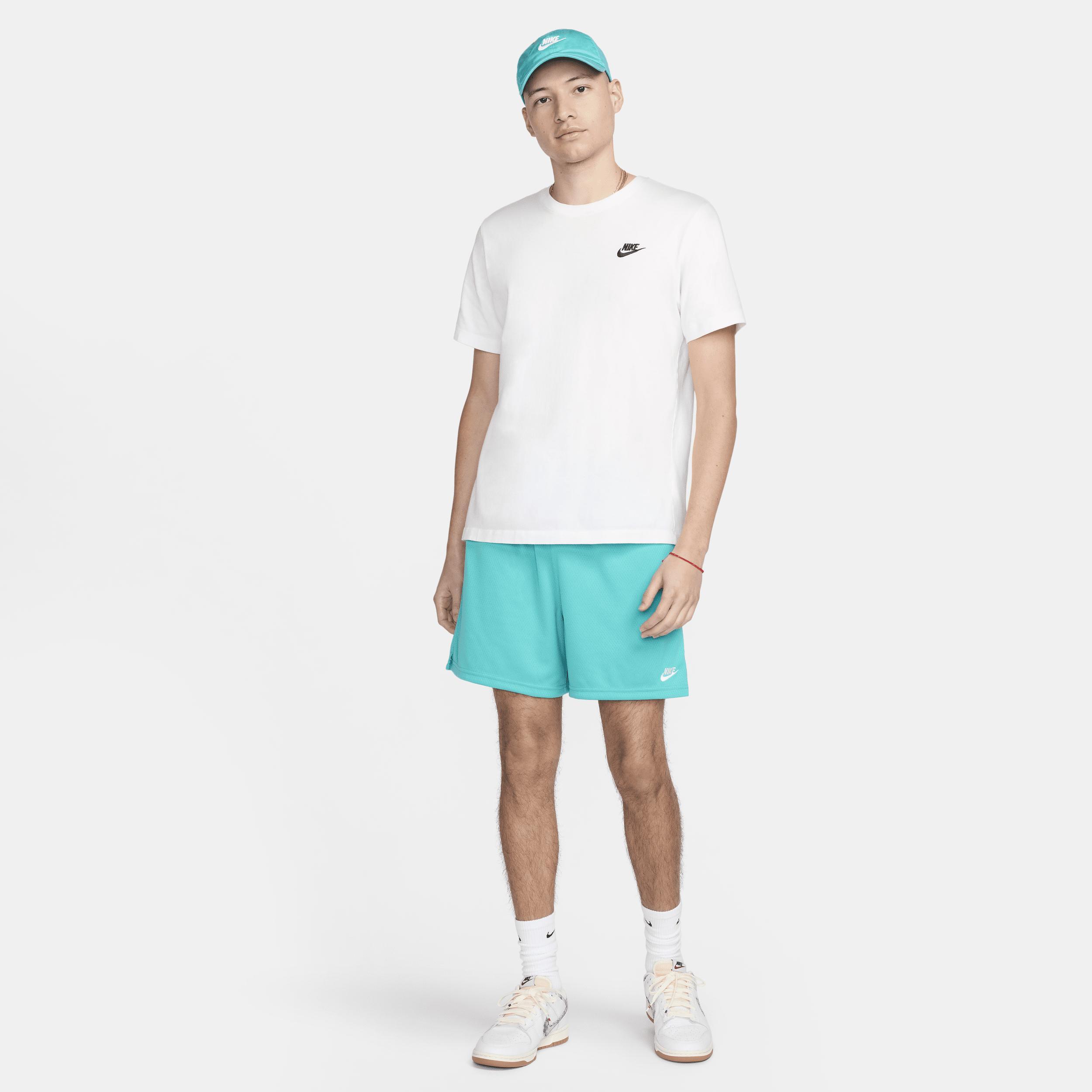 Nike Mens Nike Club Flow Mesh Shorts - Mens Dusty Cactus/White Product Image