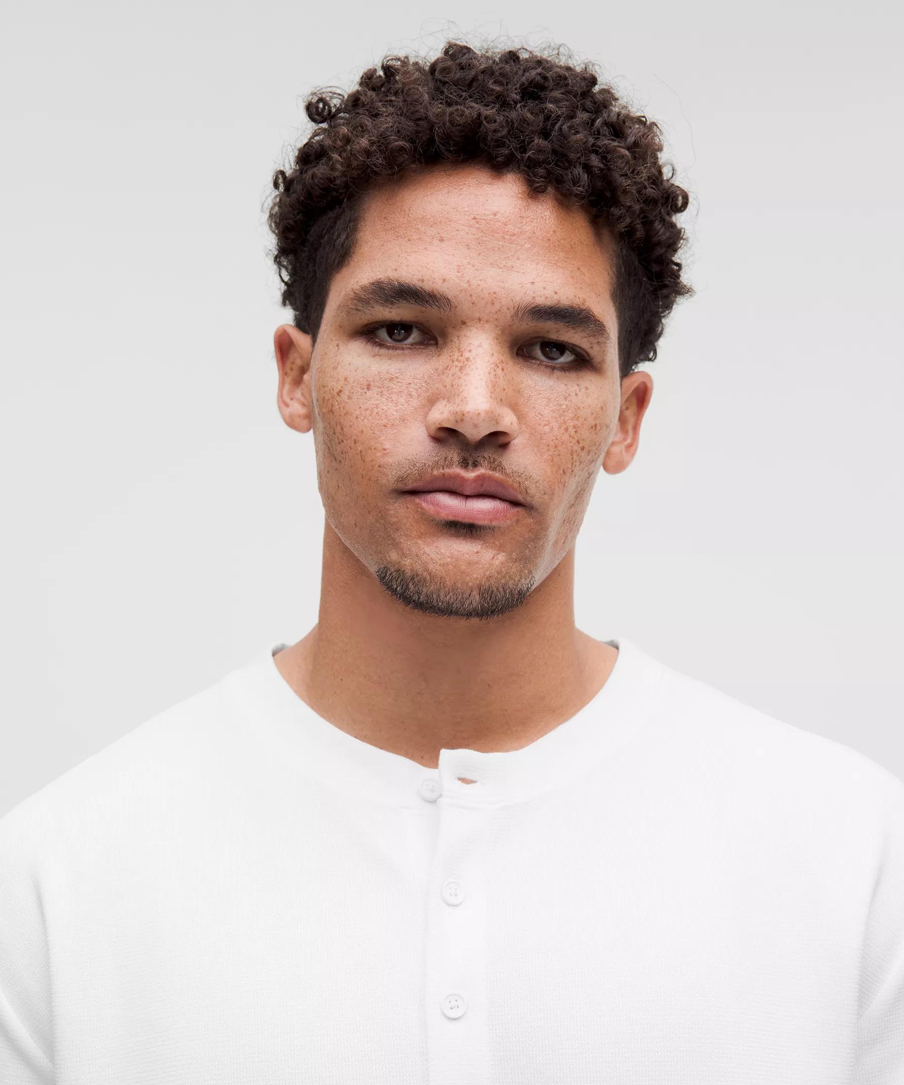 Heavyweight Cotton Textured Henley Product Image