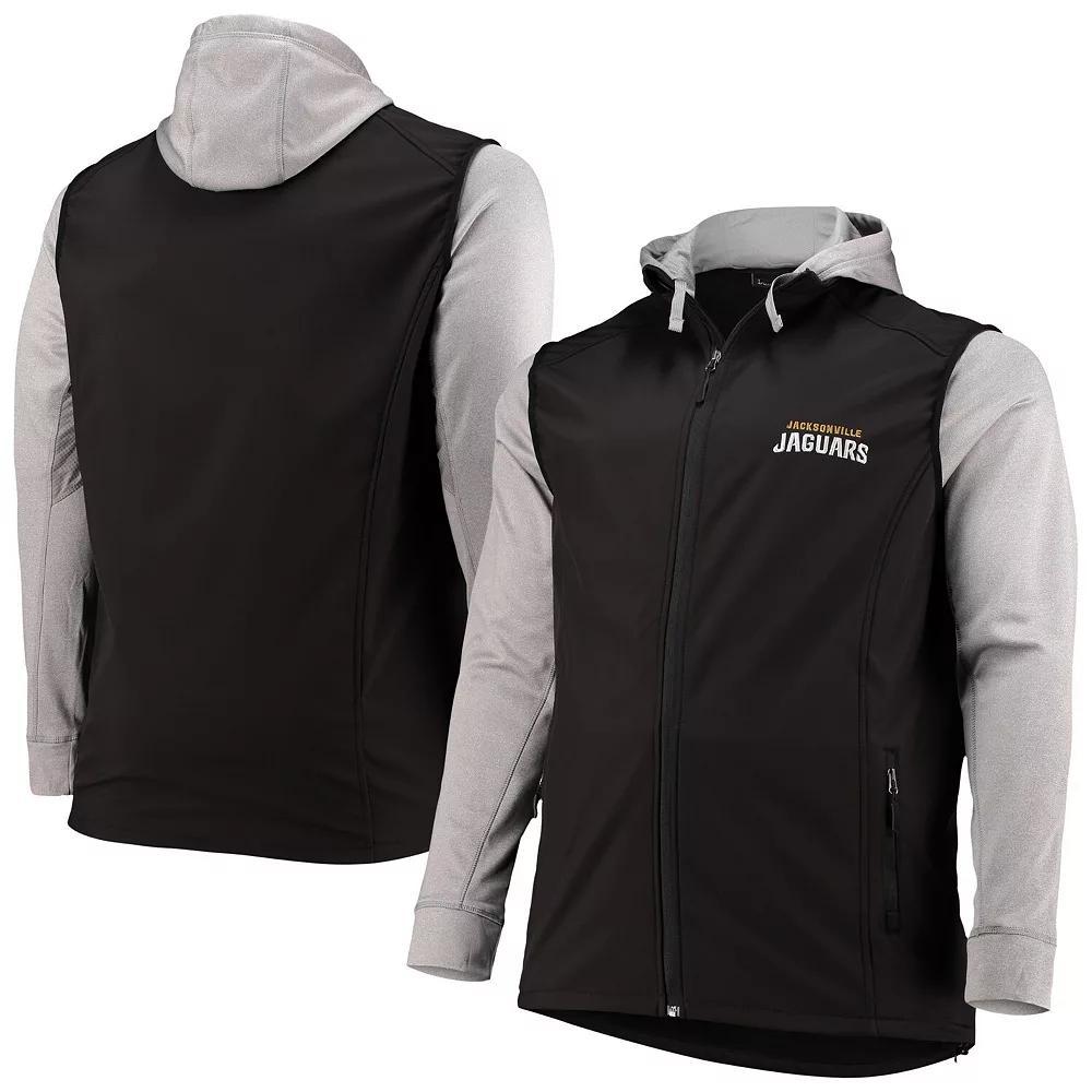 Men's Dunbrooke Black/Gray Jacksonville Jaguars Big & Tall Alpha Full-Zip Hoodie Jacket,  Product Image