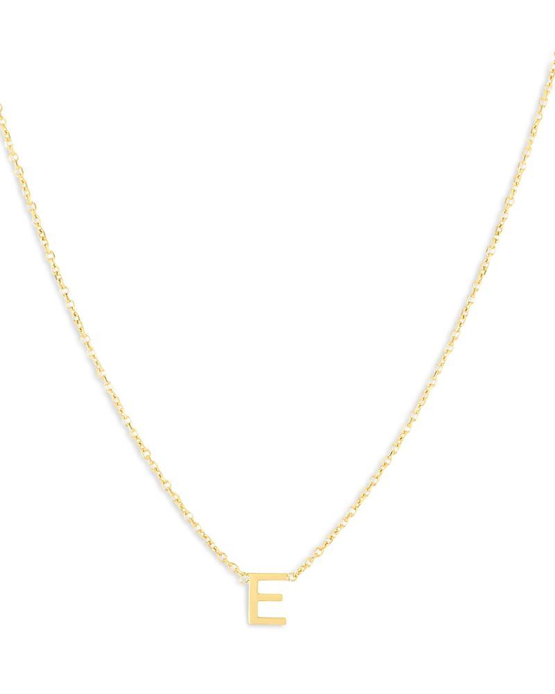 Womens 14K Yellow Gold Initial Pendant Necklace Product Image