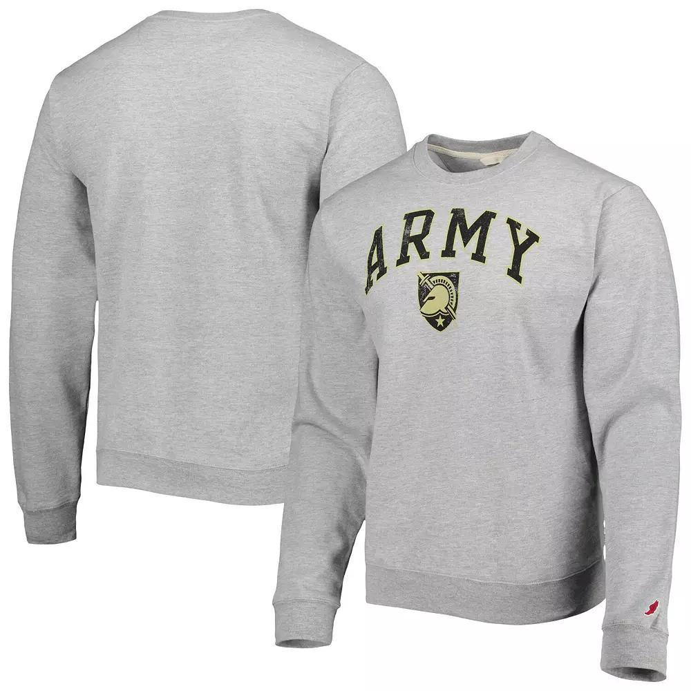 Men's League Collegiate Wear Gray Army Black Knights 1965 Arch Essential Fleece Pullover Sweatshirt,  Product Image