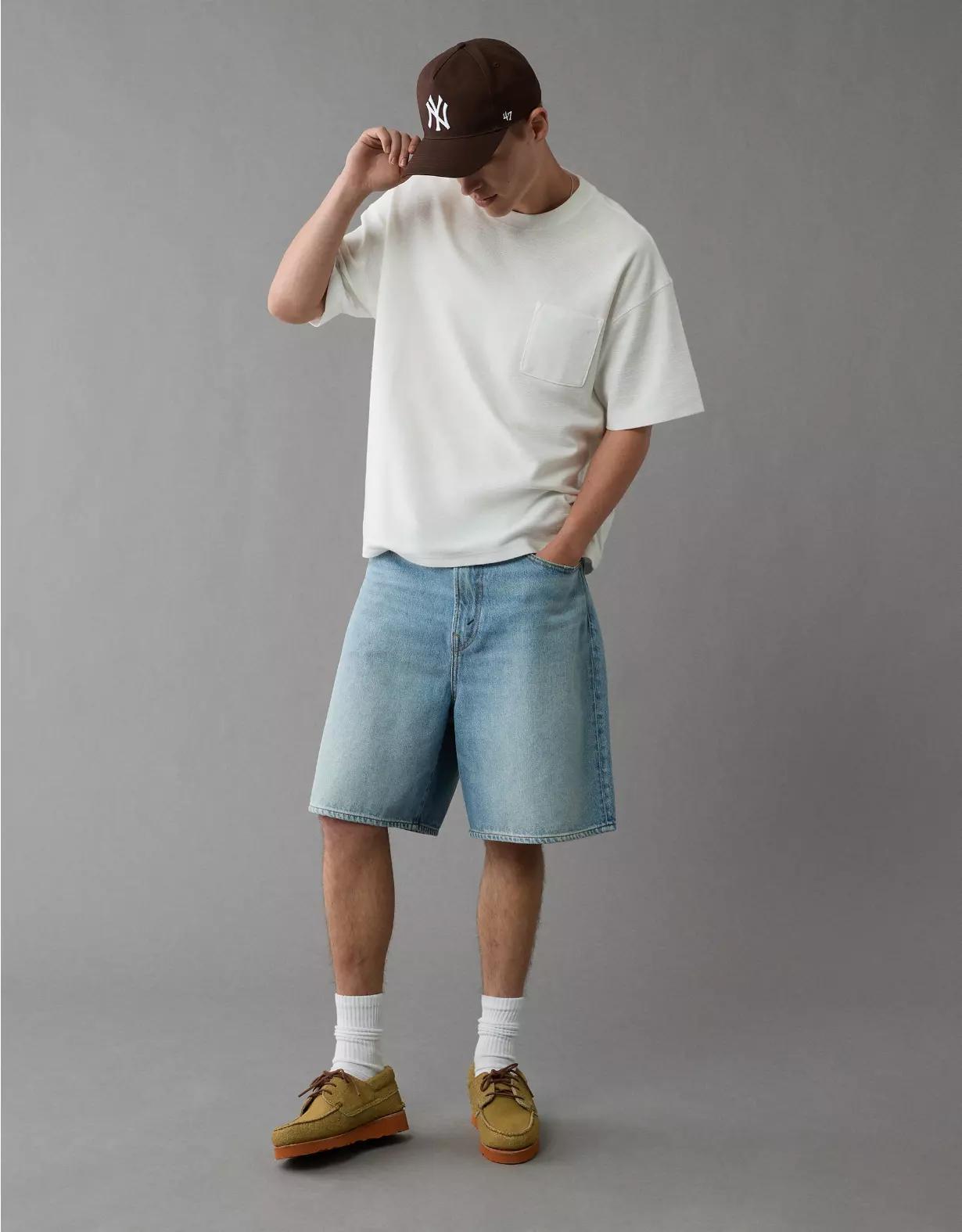 AE 24/7 Boxy Textured T-Shirt Product Image