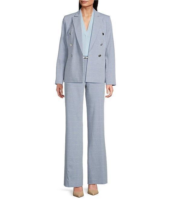Calvin Klein Windowpane Belted Pants Product Image