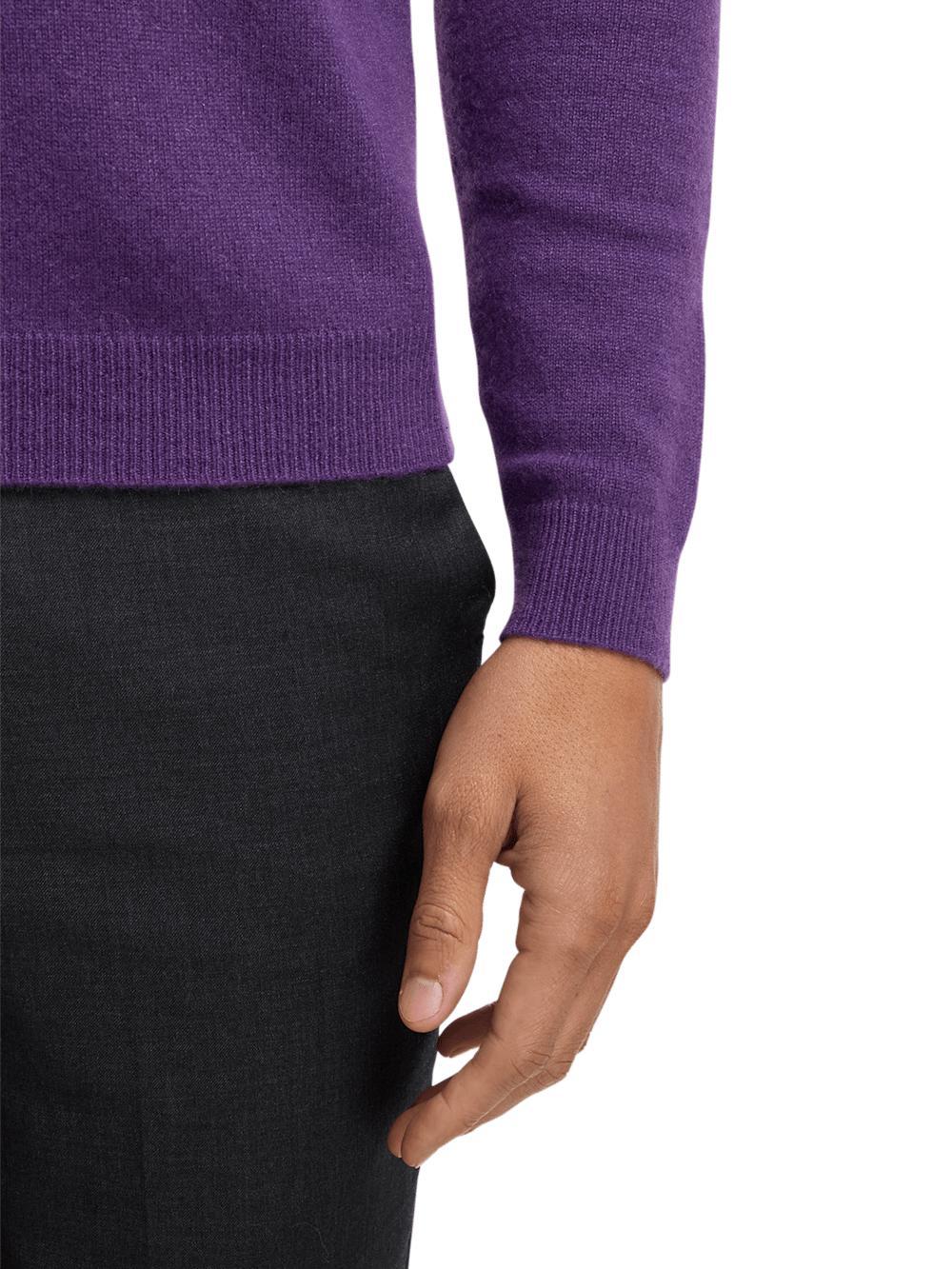 Cashmere Turtleneck Sweater - Purple Product Image