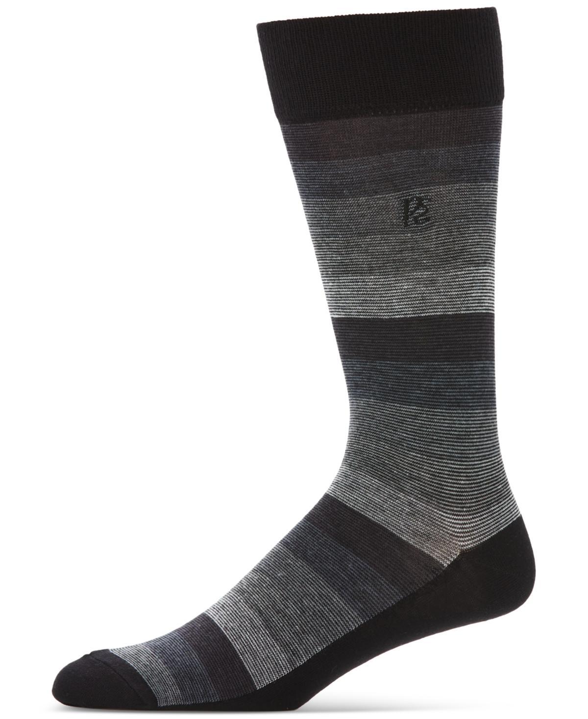 Perry Ellis Portfolio Mens Ombre Stripe Dress Socks Product Image