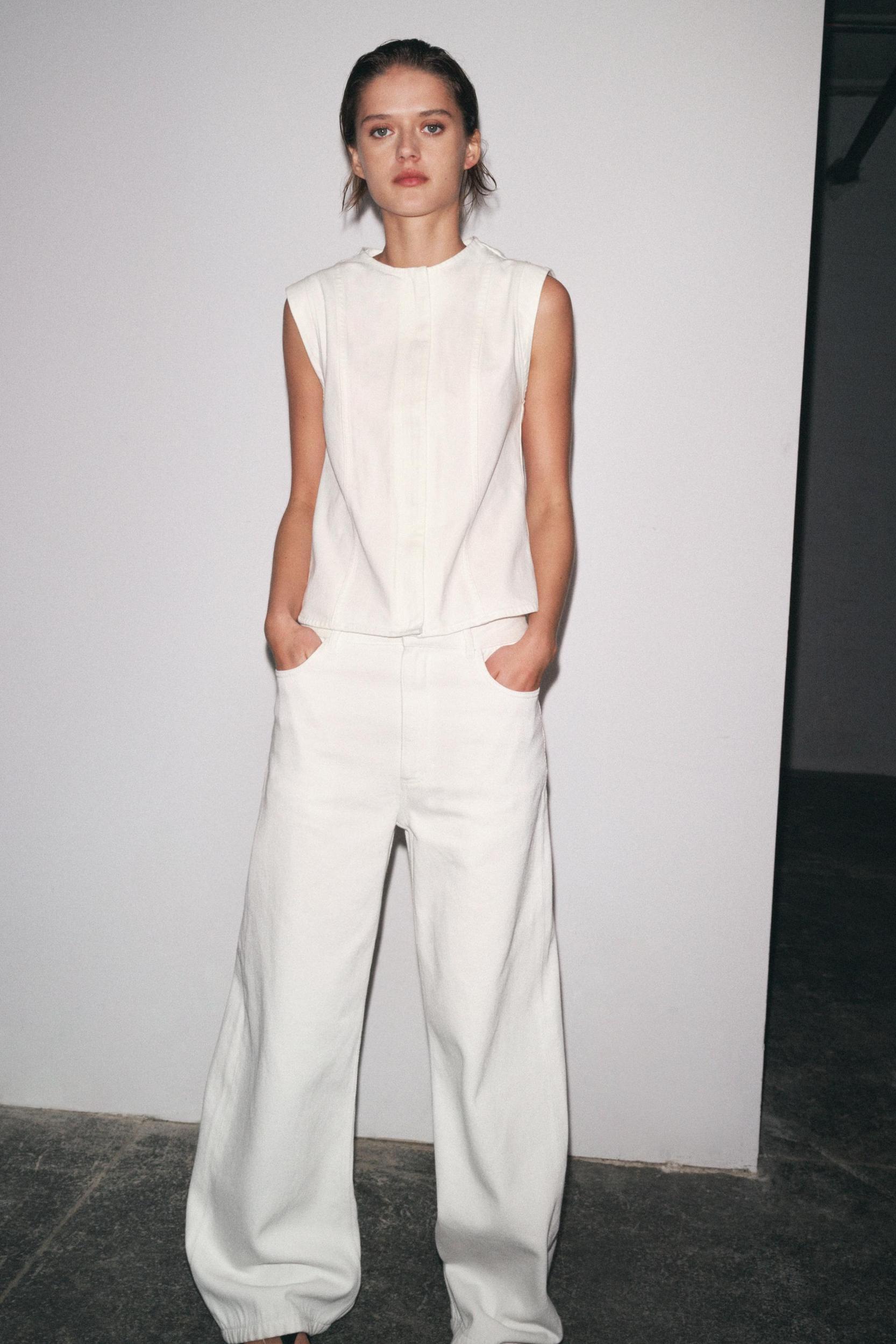 ZW COLLECTION DENIM TOP Product Image