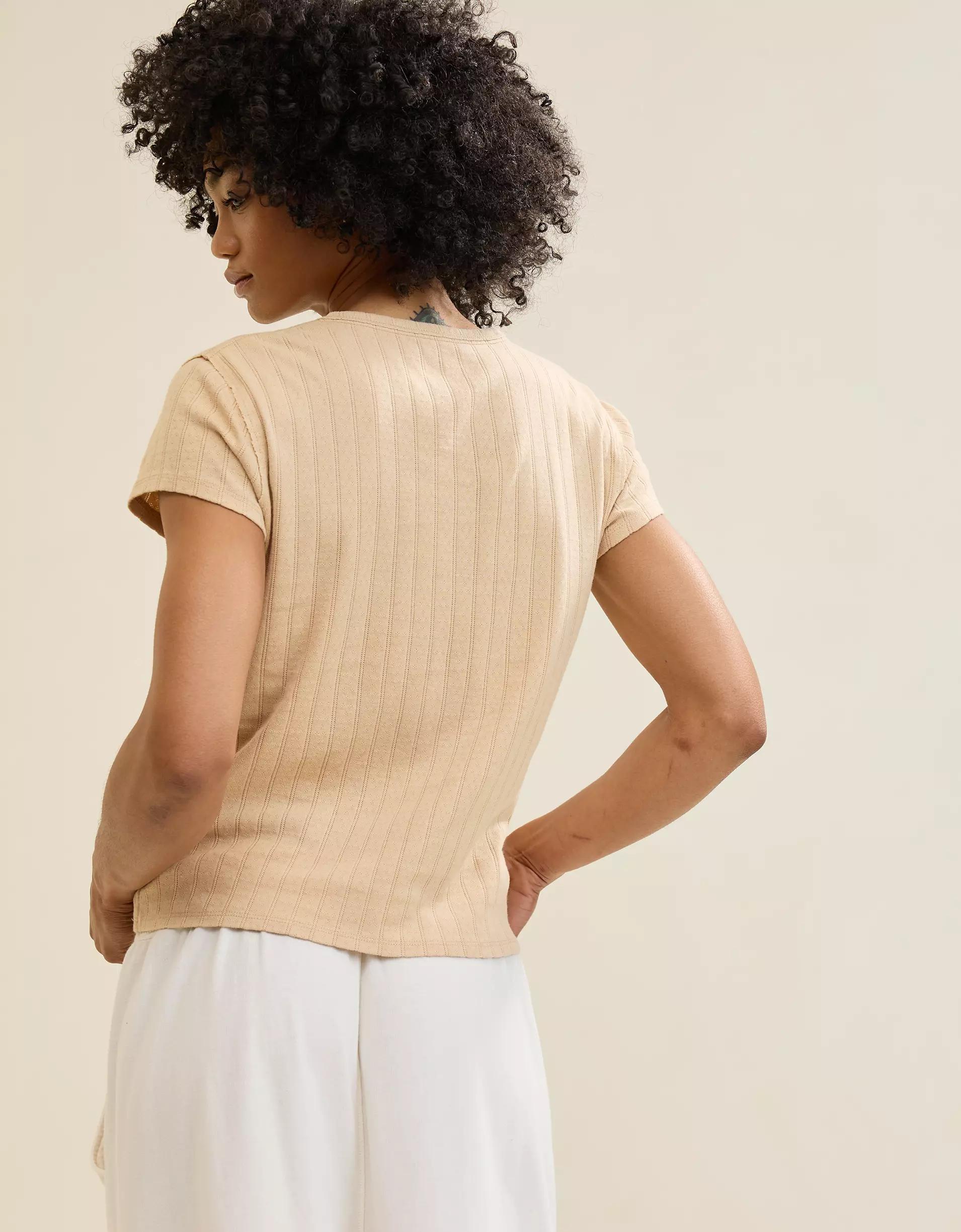 Aerie Pointelle Vintage T-Shirt Product Image