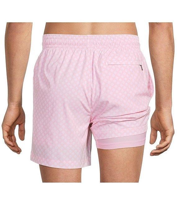 Caribbean Mini Shell Print 6#double; Swim Trunks Product Image