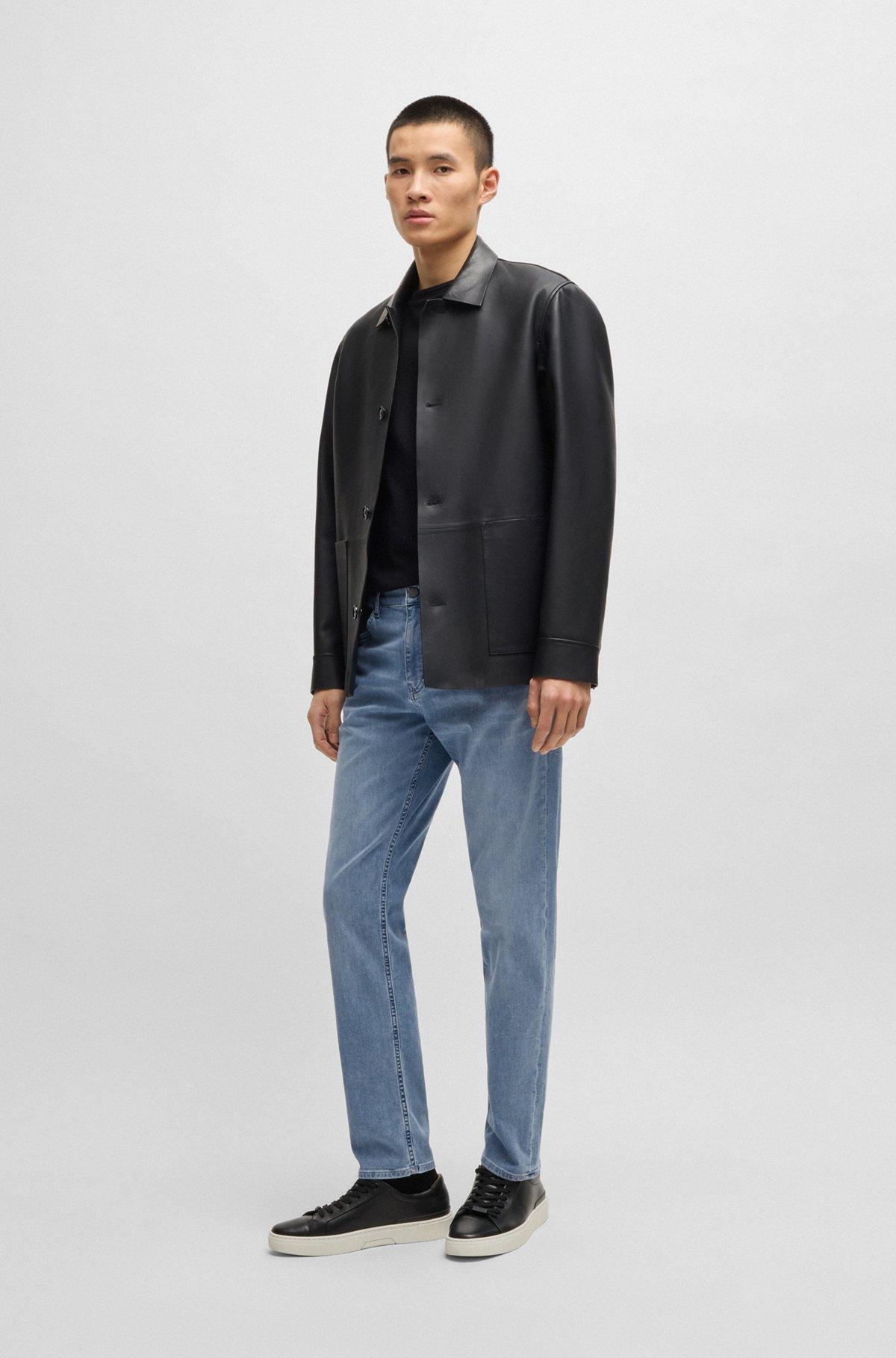 Maine regular-fit jeans in blue stretch denim Product Image