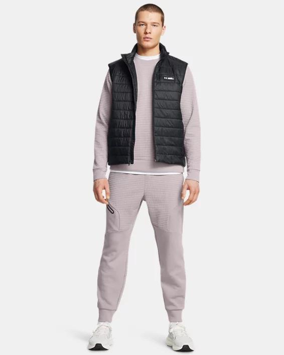 Men's UA Unstoppable Fleece Grid Crew Product Image