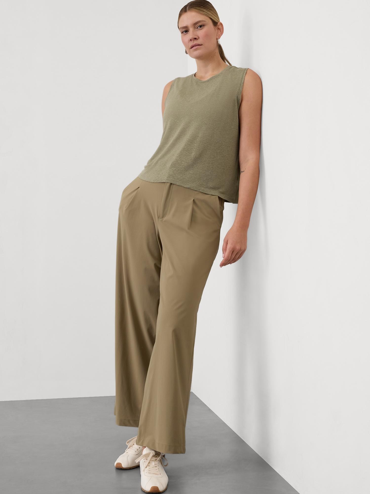 Getaway Linen Blend Muscle Tank Product Image