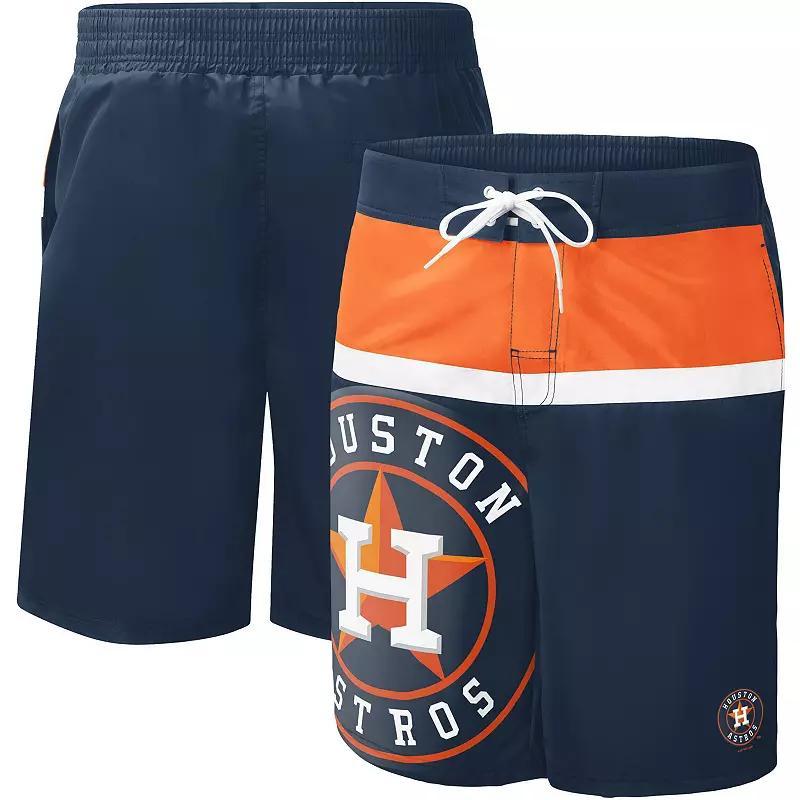 Mens G-III Sports by Carl Banks Houston Astros Sea Wind Swim Shorts Blue Product Image