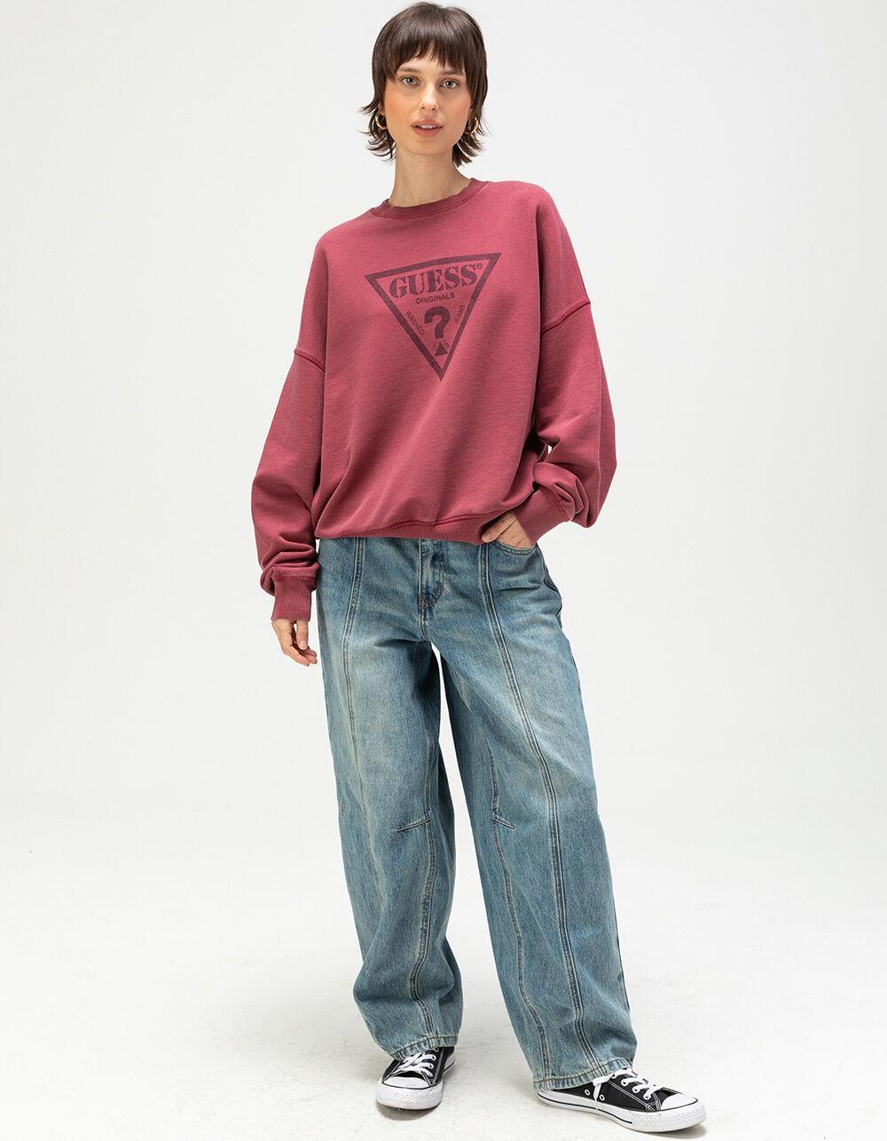 GUESS ORIGINALS Vintage Triangle Womens Crewneck Sweatshirt Product Image