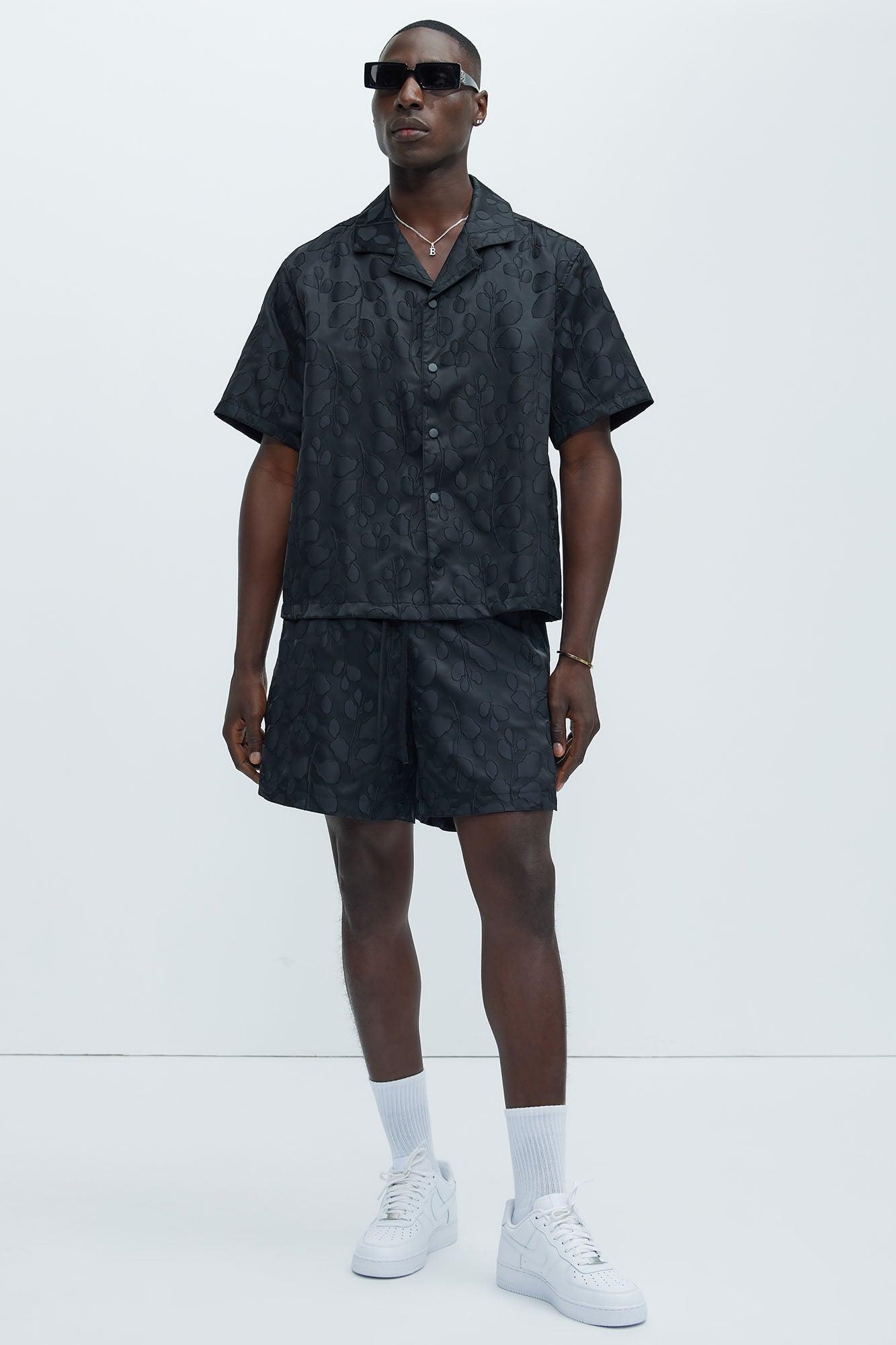 Fenno Jacquard Shorts - Black Product Image