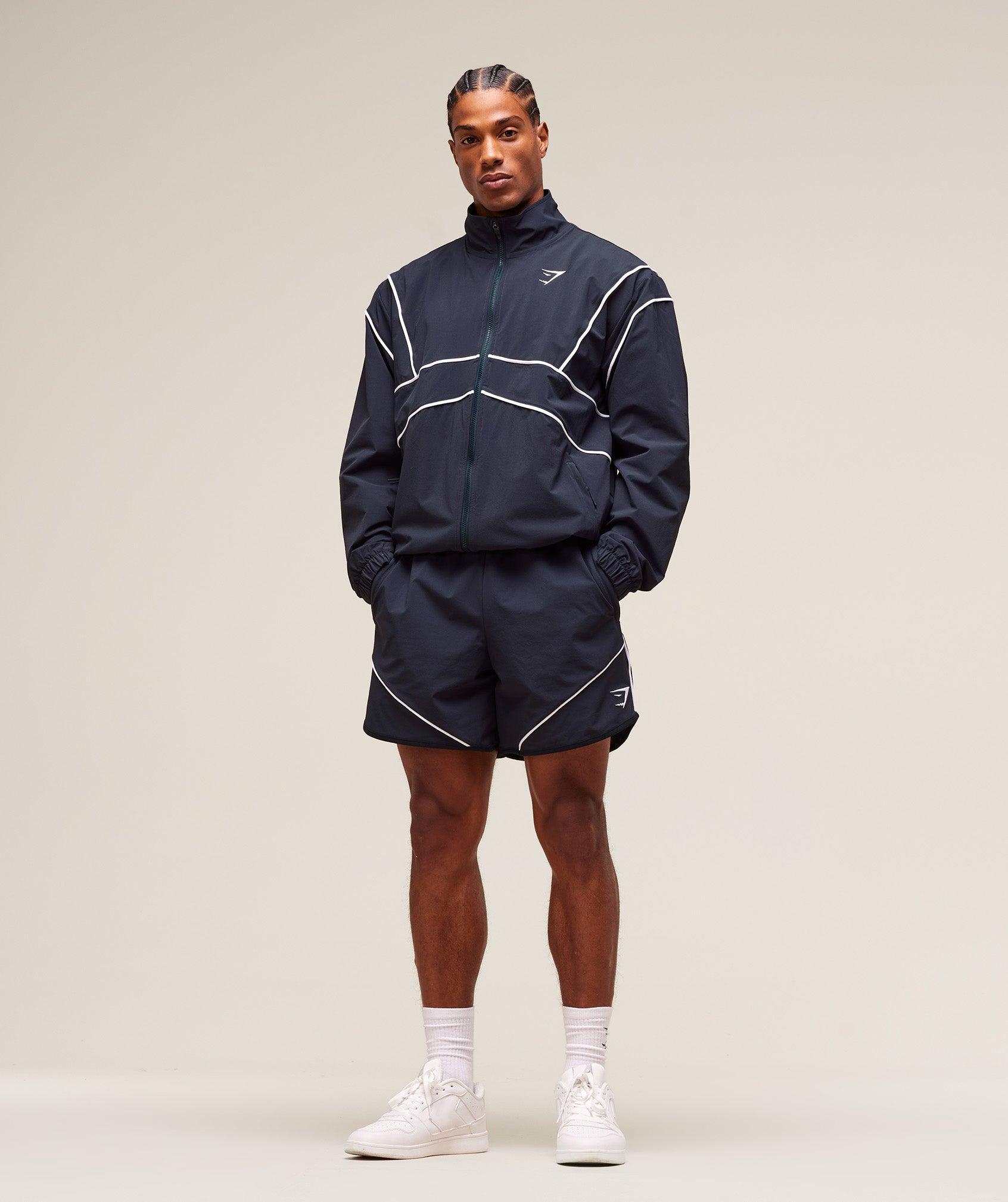 Gymshark Retro Shorts - Heavy Blue Male Product Image