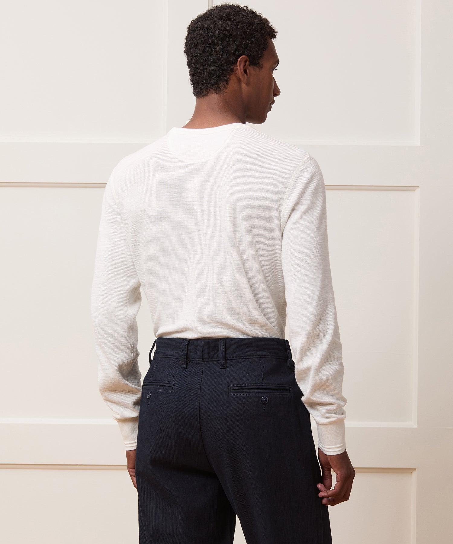 Lightweight Mini Waffle Henley Product Image