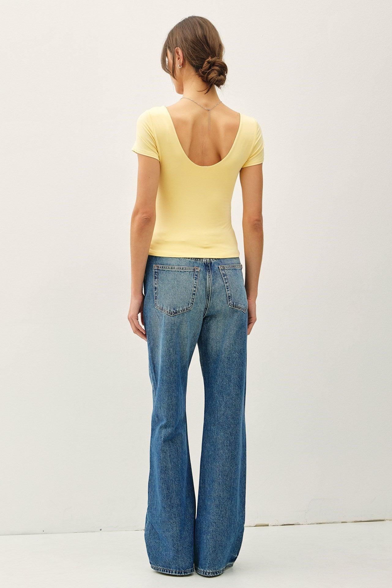 UB BASICS: EASY DOES IT SCOOP NECK TOP Product Image