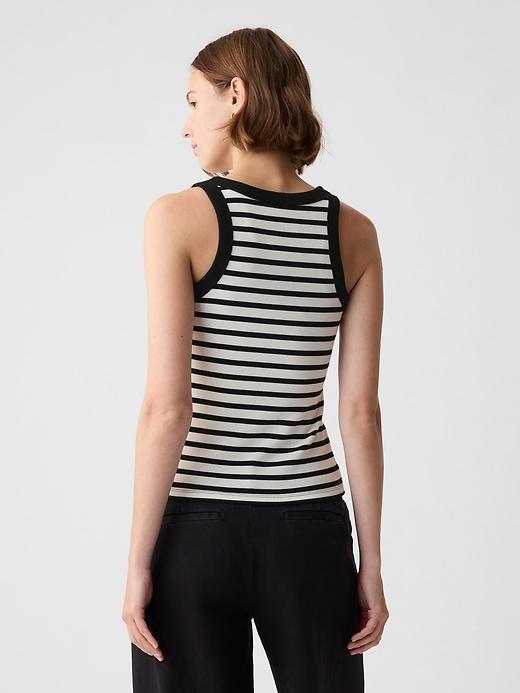 Modern Rib Halter Tank Top Product Image