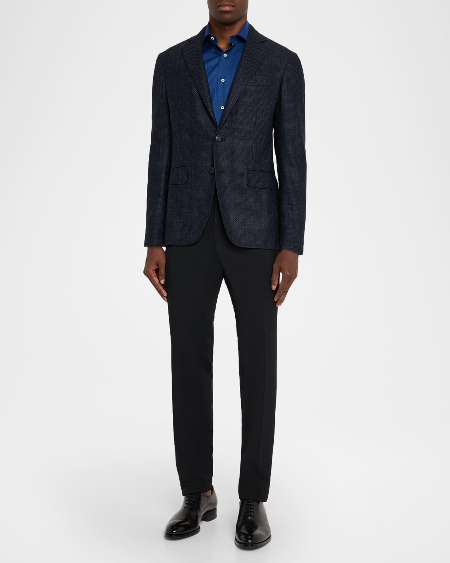 Men's Stepweave Wool Notch Lapel Sport Coat Product Image