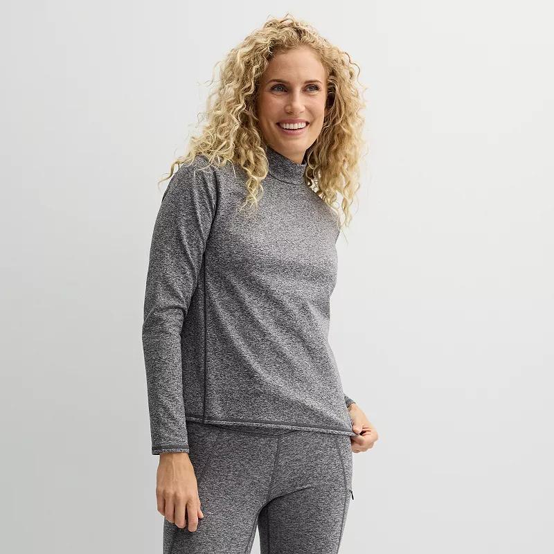 Women's Tek Gear® Warm Gear Mockneck Top, Size: XL, Grey Product Image