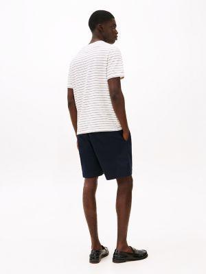Stripe Linen-Cotton Blend Pocket T-Shirt Product Image