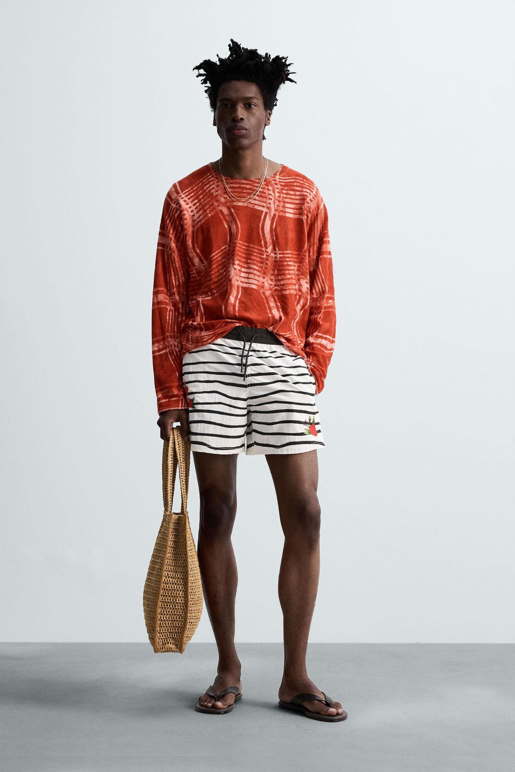 OTIS KWAME KYE QUAICOE PRINTED MID-LENGTH SWIMSUIT Product Image