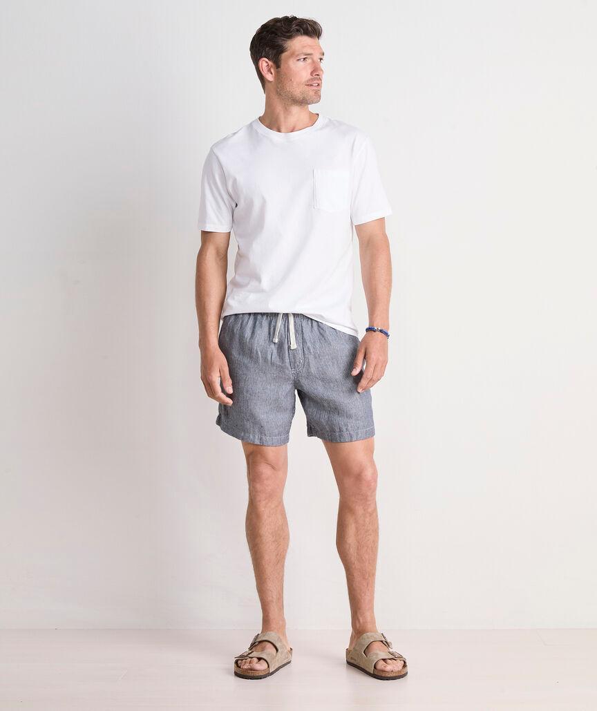 7 Inch Surfside Pull-On Linen Shorts Product Image