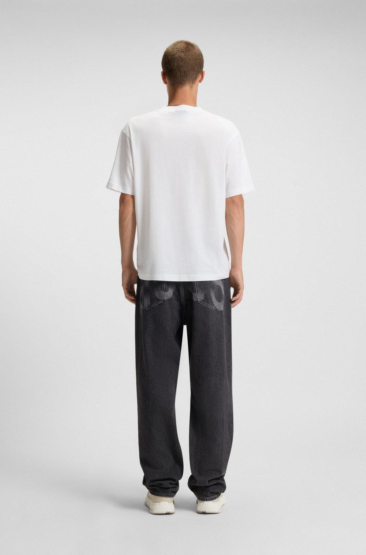 All-gender cotton-jersey T-shirt with graphic print Product Image